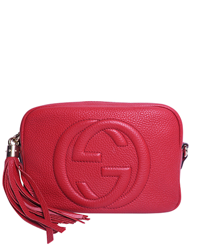 Small Soho Disco Bag, &pound;450, Handbags, Red, Leather, Front view